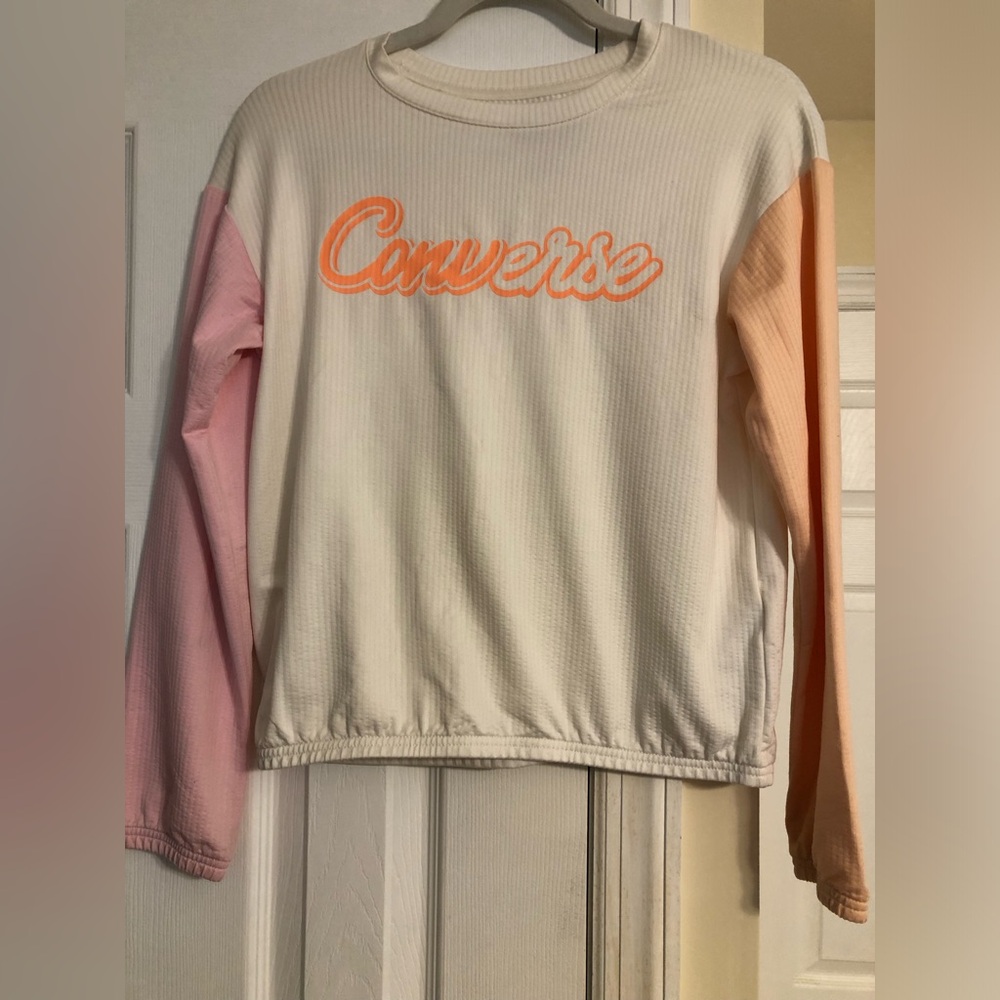 Converse colorful pastel long sleeve shirt girls size large 12-13 yrs old
